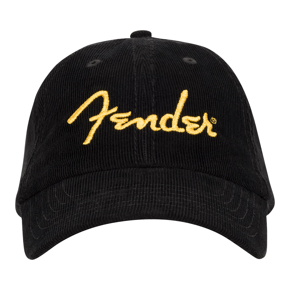 Joe Bonamassa Fender Gold Spaghetti Logo caps cordfløyel