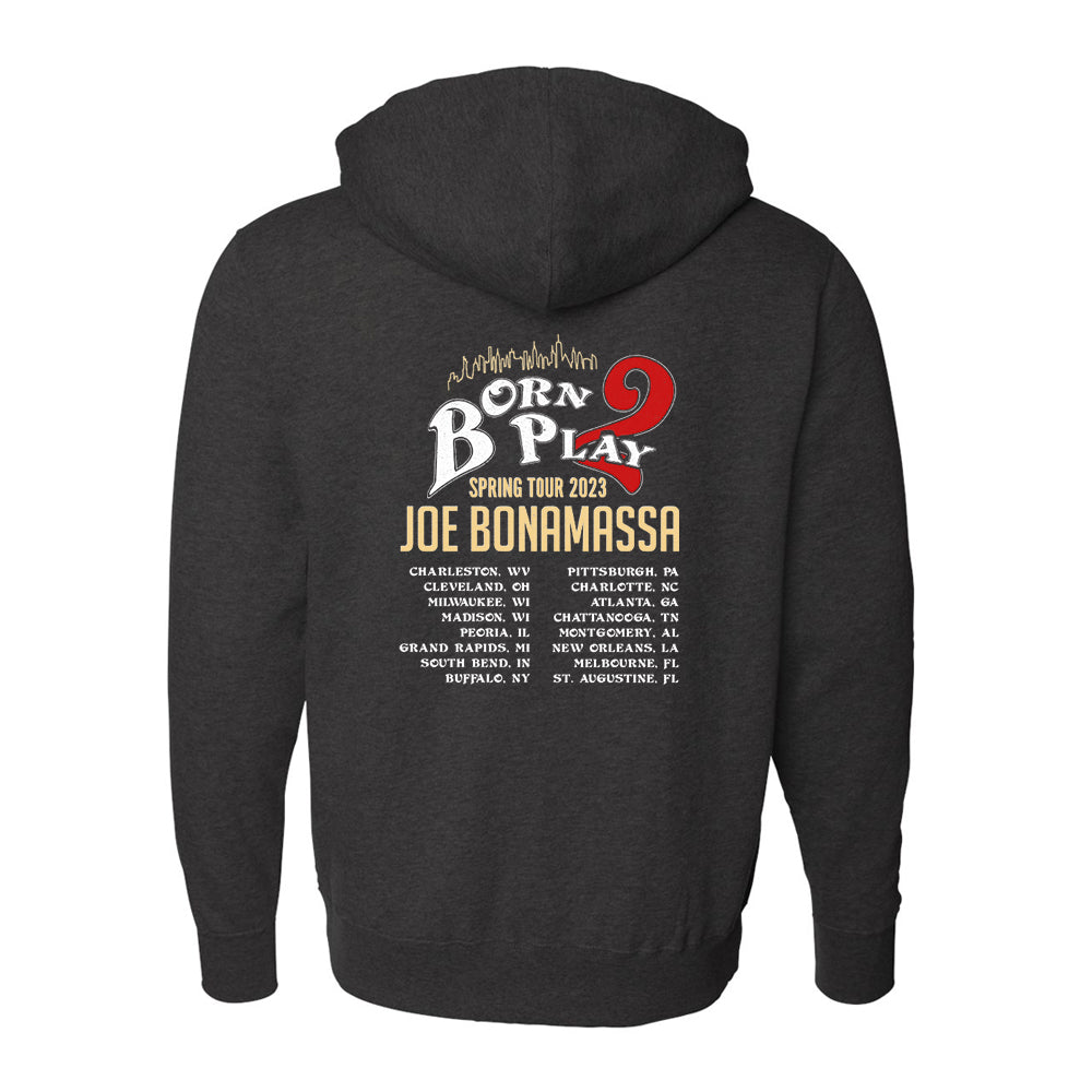 Joe Bonamassa 2023 U.S. Spring Tour hettejakke svart bomull