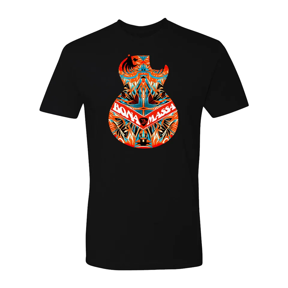 Joe Bonamassa Tribal Guitar t-skjorte svart bomull