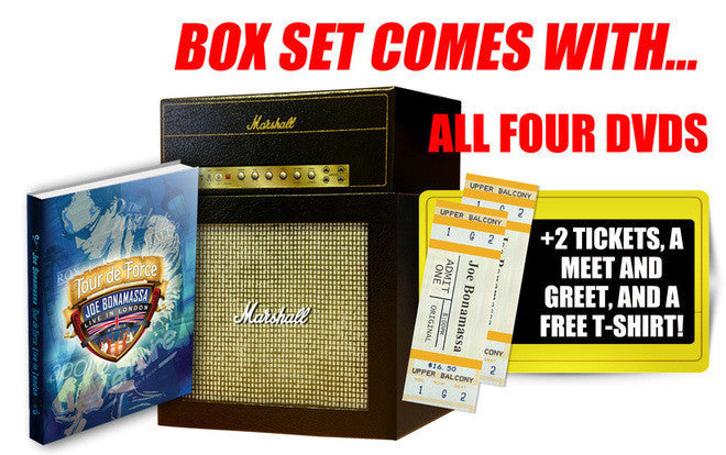 Joe Bonamassa Tour de Force Ultimate Fan box-set Blu-ray