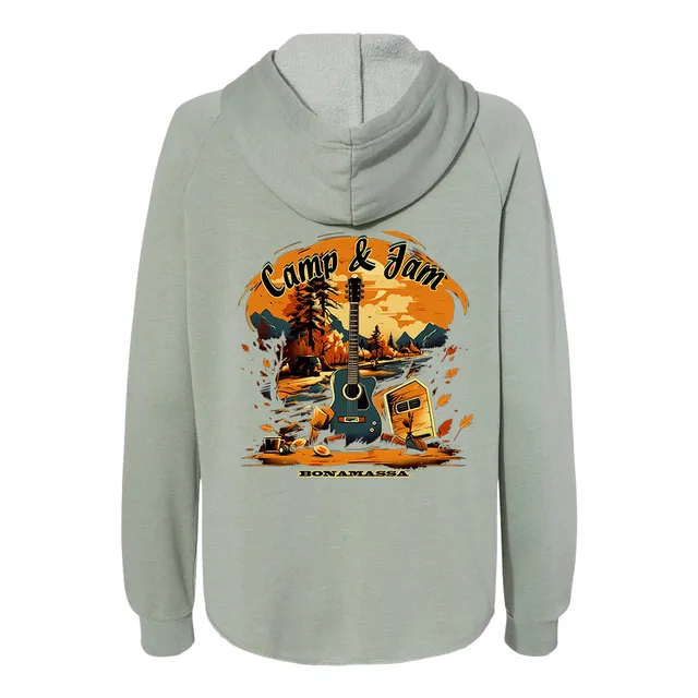Joe Bonamassa Camp & Jam Wave Wash Zip-Up Hoodie dame svart