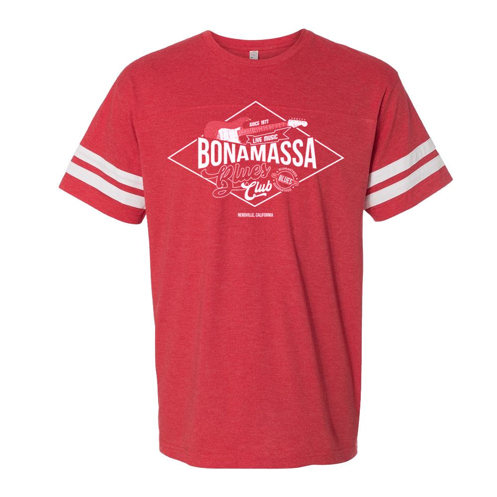 Joe Bonamassa Blues Club football t-skjorte herre