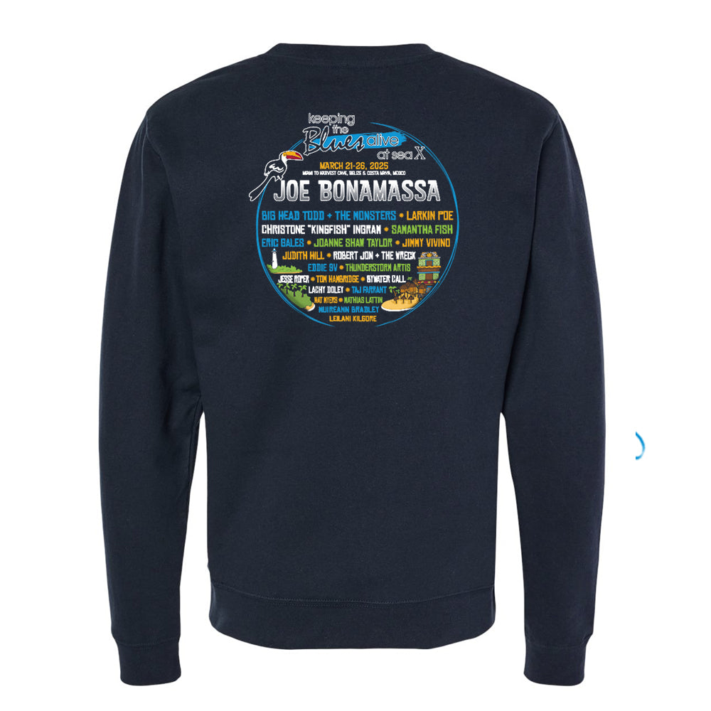 Joe Bonamassa 2025 KTBA at Sea X genser unisex fleece