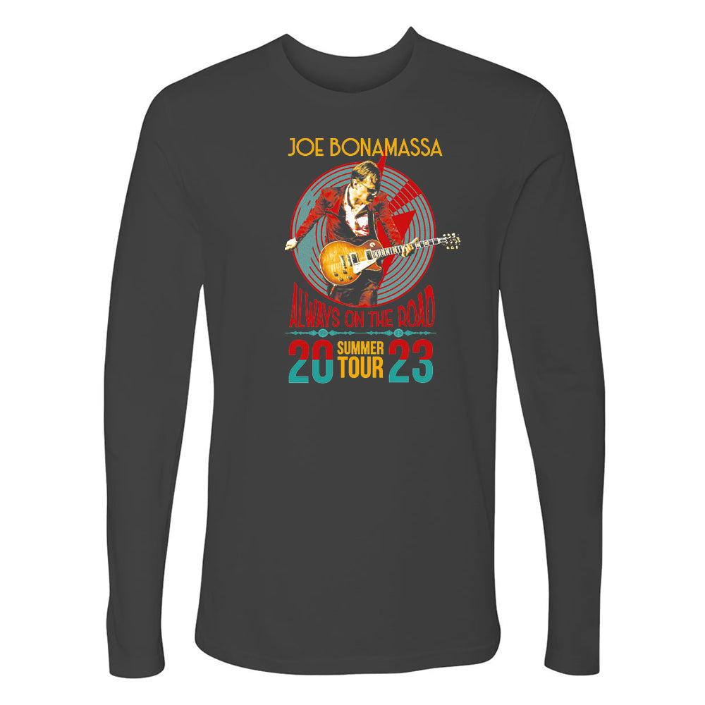 Joe Bonamassa 2023 U.S. Summer Tour langermet t-skjorte svart