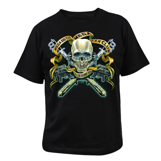 Megadeth Cyber Army 2009 t-skjorte fanclub svart