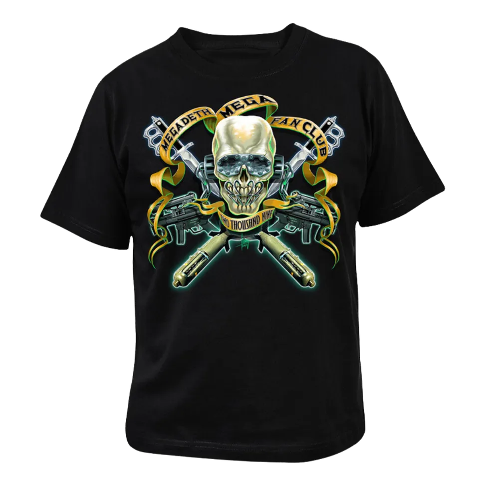 Megadeth Cyber Army 2009 t-skjorte fanclub svart