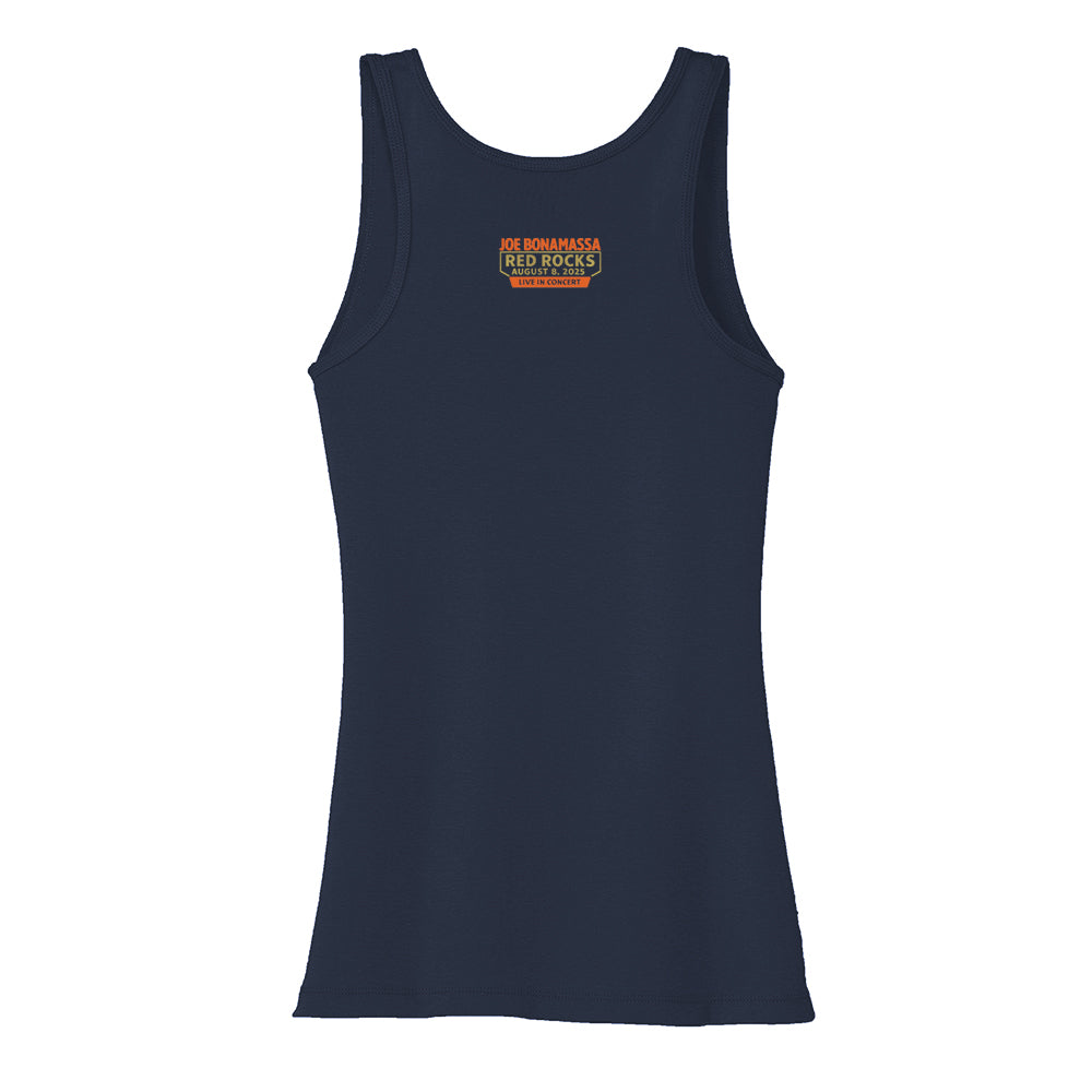 Joe Bonamassa 2025 Red Rocks singlet dame marin bomull