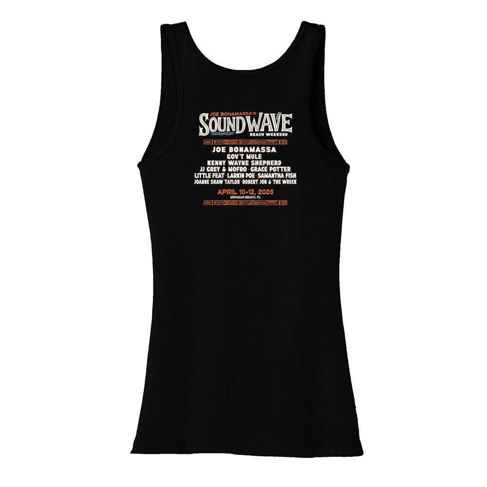 Joe Bonamassa Sound Wave Beach Weekend singlet svart dame