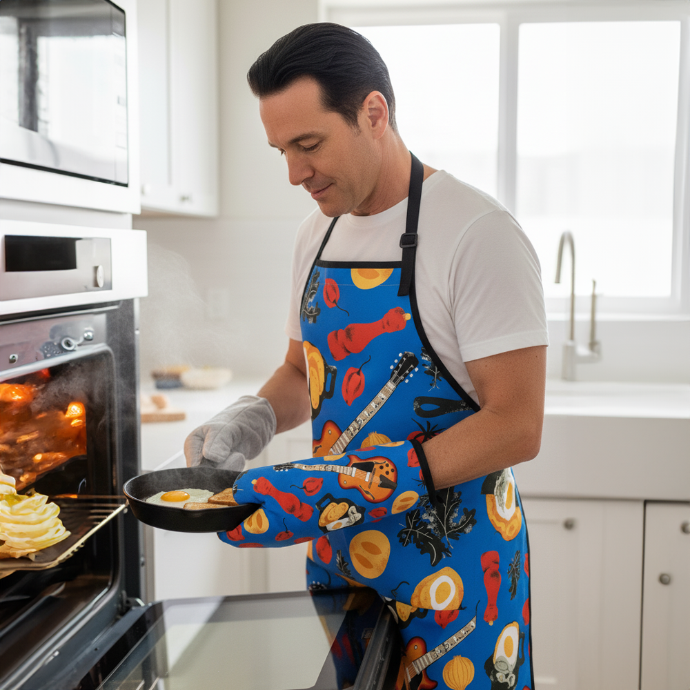 Joe Bonamassa Bona-Fide Kitchen Apron 2.0 forkle blå bomull