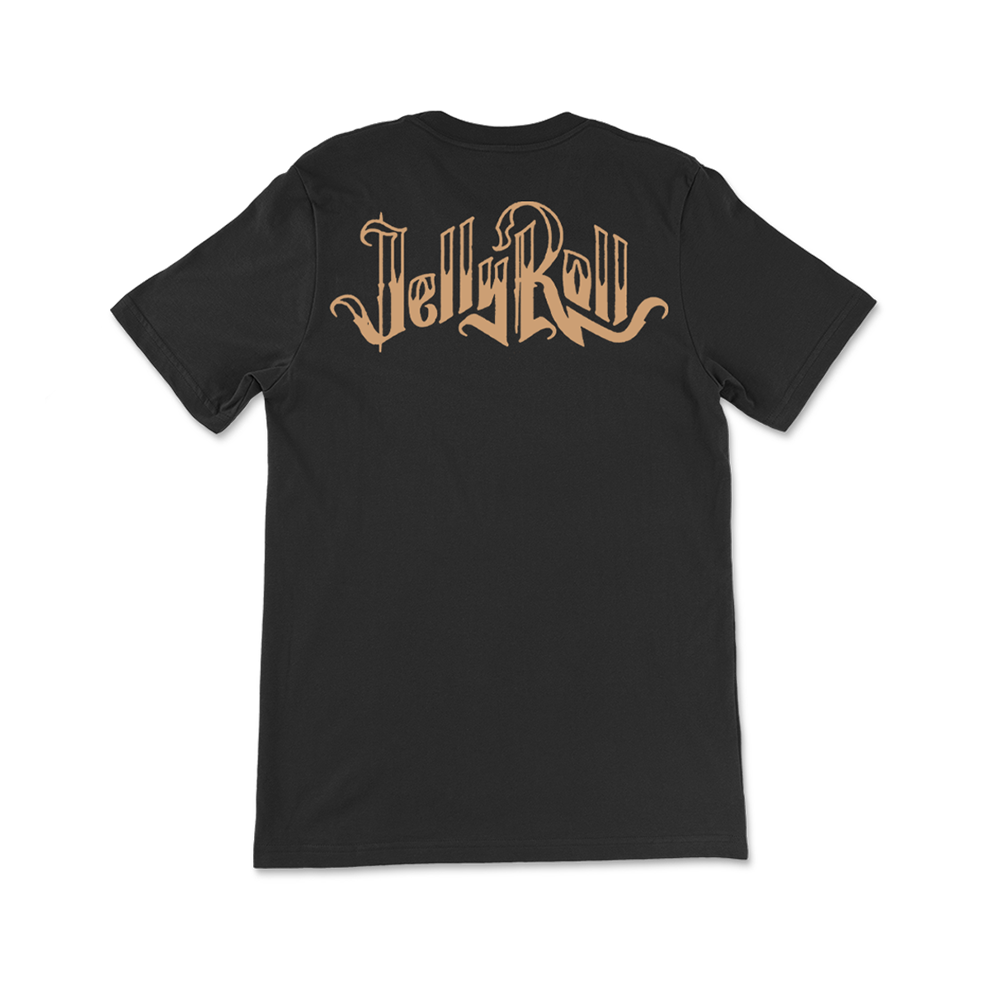 Jelly Roll Backroad Baptism t-skjorte svart bomull