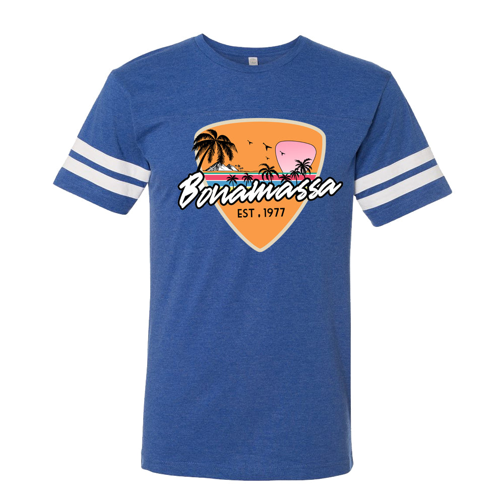 Joe Bonamassa Blues Sunset Football T-skjorte vintage