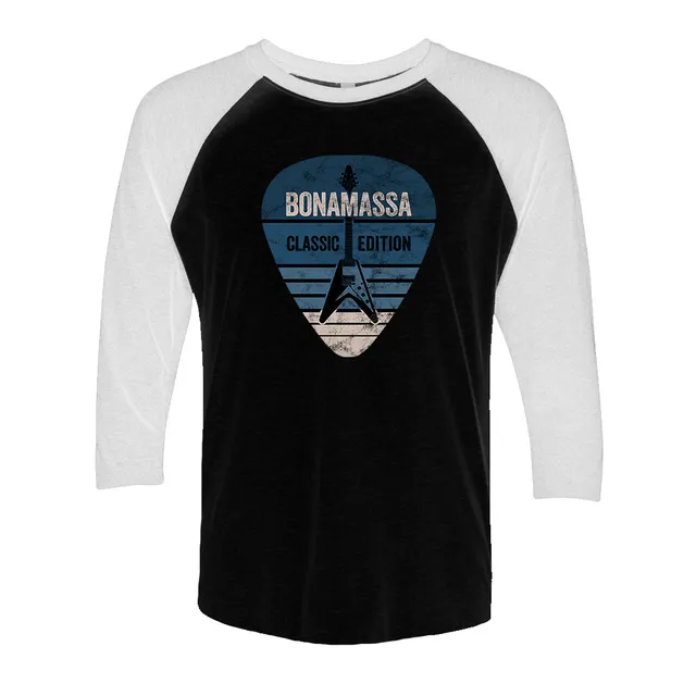 Joe Bonamassa Classic Blues Pick 3/4 t-skjorte unisex triblend