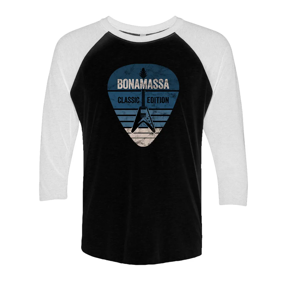 Joe Bonamassa Classic Blues Pick 3/4 t-skjorte unisex triblend