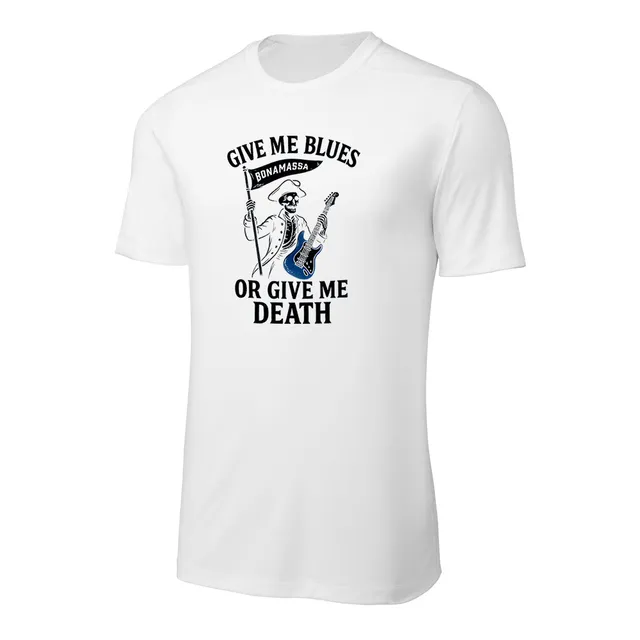 Joe Bonamassa Give Me Blues UV t-skjorte hvit polyester