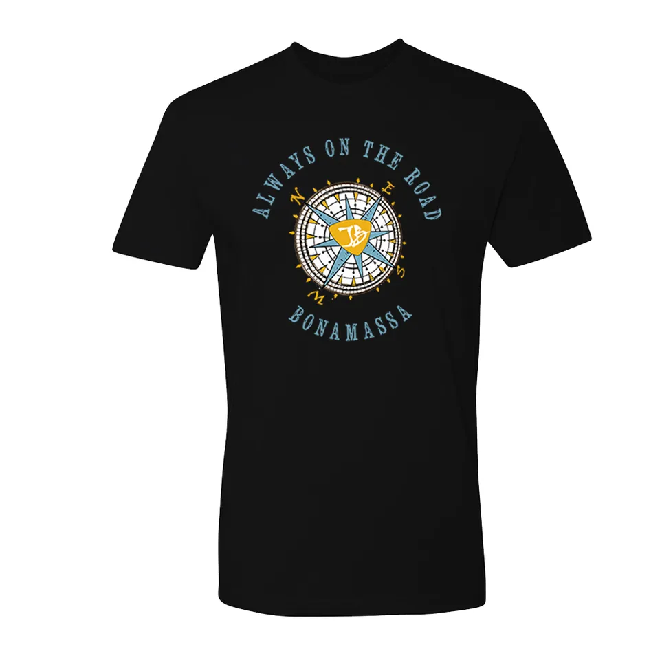 Joe Bonamassa Always on the Road Compass t-skjorte svart