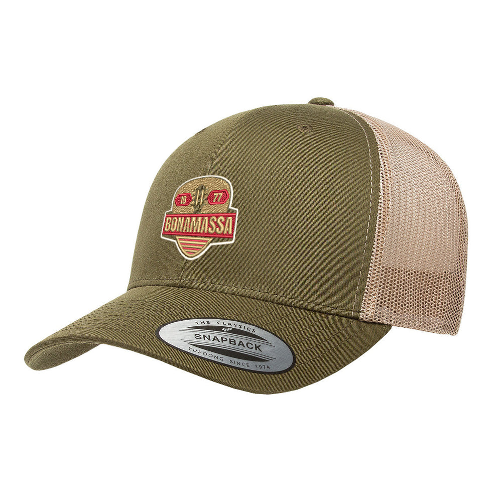 Joe Bonamassa Gold Vintage Pick truckerhatt svart snapback