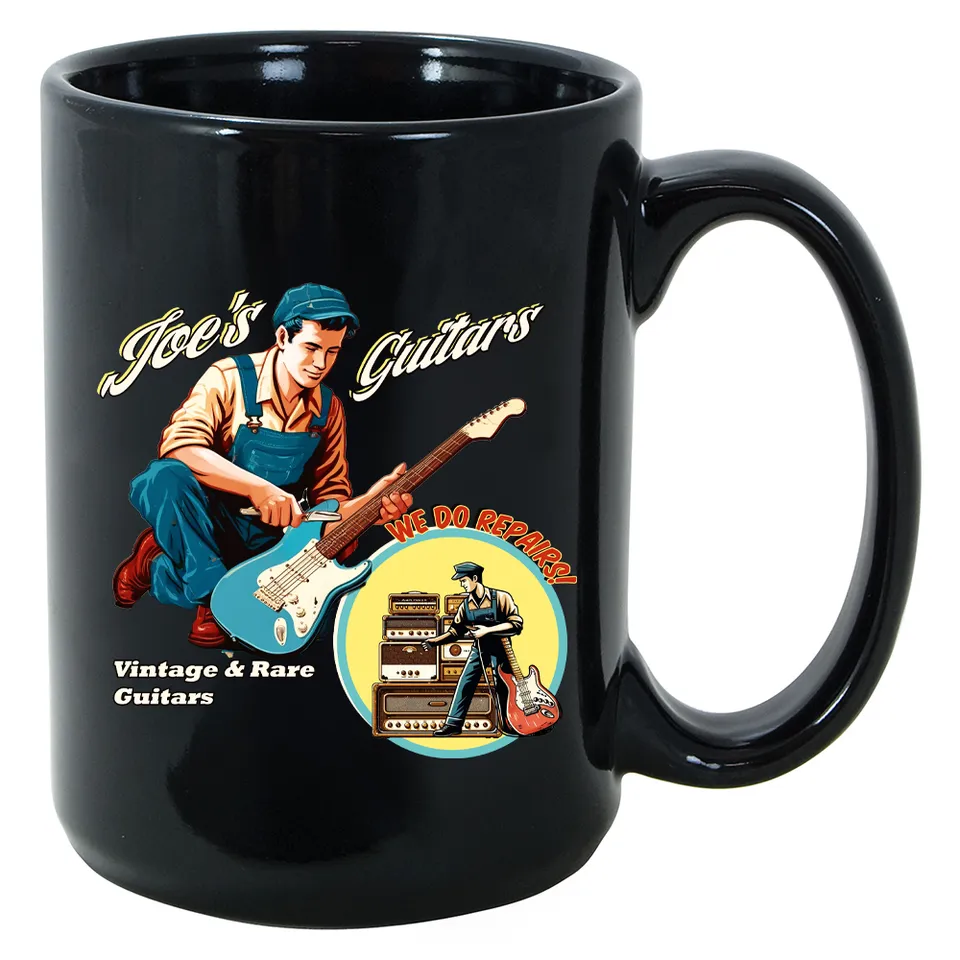 Joe Bonamassa Joe's Guitar & Repair Shop krus 11oz keramikk