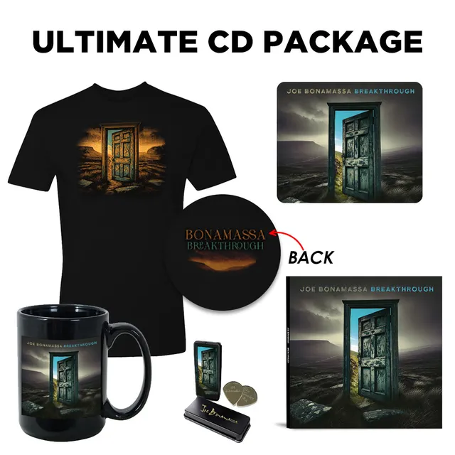 Joe Bonamassa Breakthrough Ultimate CD Pakke T-skjorte Svart