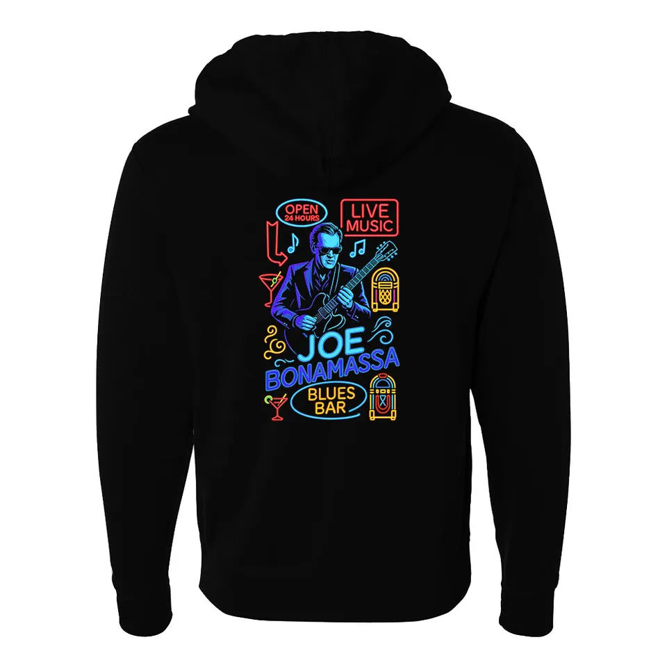 Joe Bonamassa Soho Blues Zip-Up Hoodie hettejakke svart