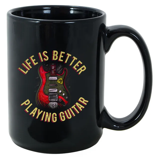 Joe Bonamassa Life is Better Playing Guitar krus 11oz keramikk