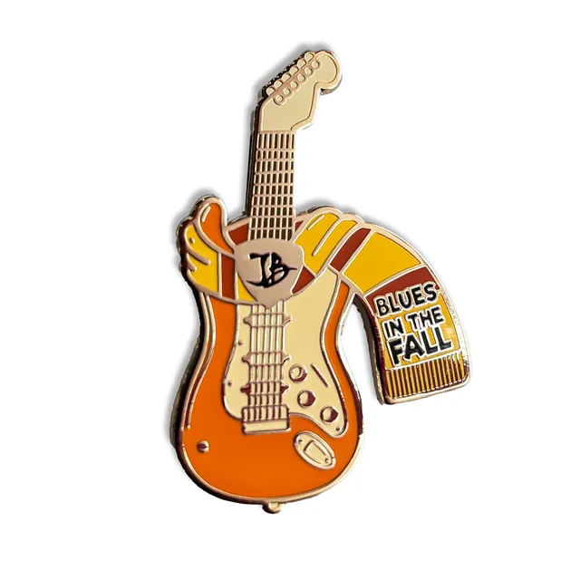 Joe Bonamassa Fall Blues pin emalje gull 2,25 tommer