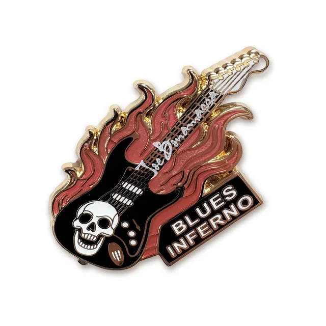Joe Bonamassa Blues Inferno Pin samlepin gull emalje