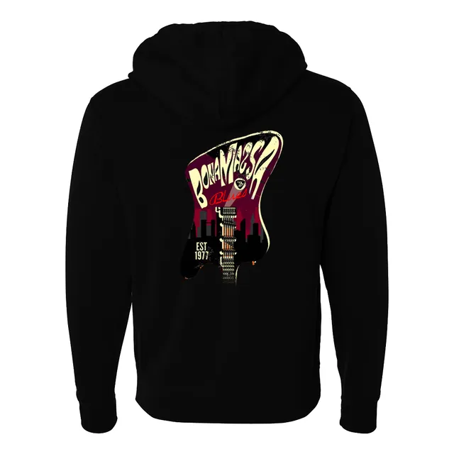 Joe Bonamassa Guitar City hettejakke glidelås fleece