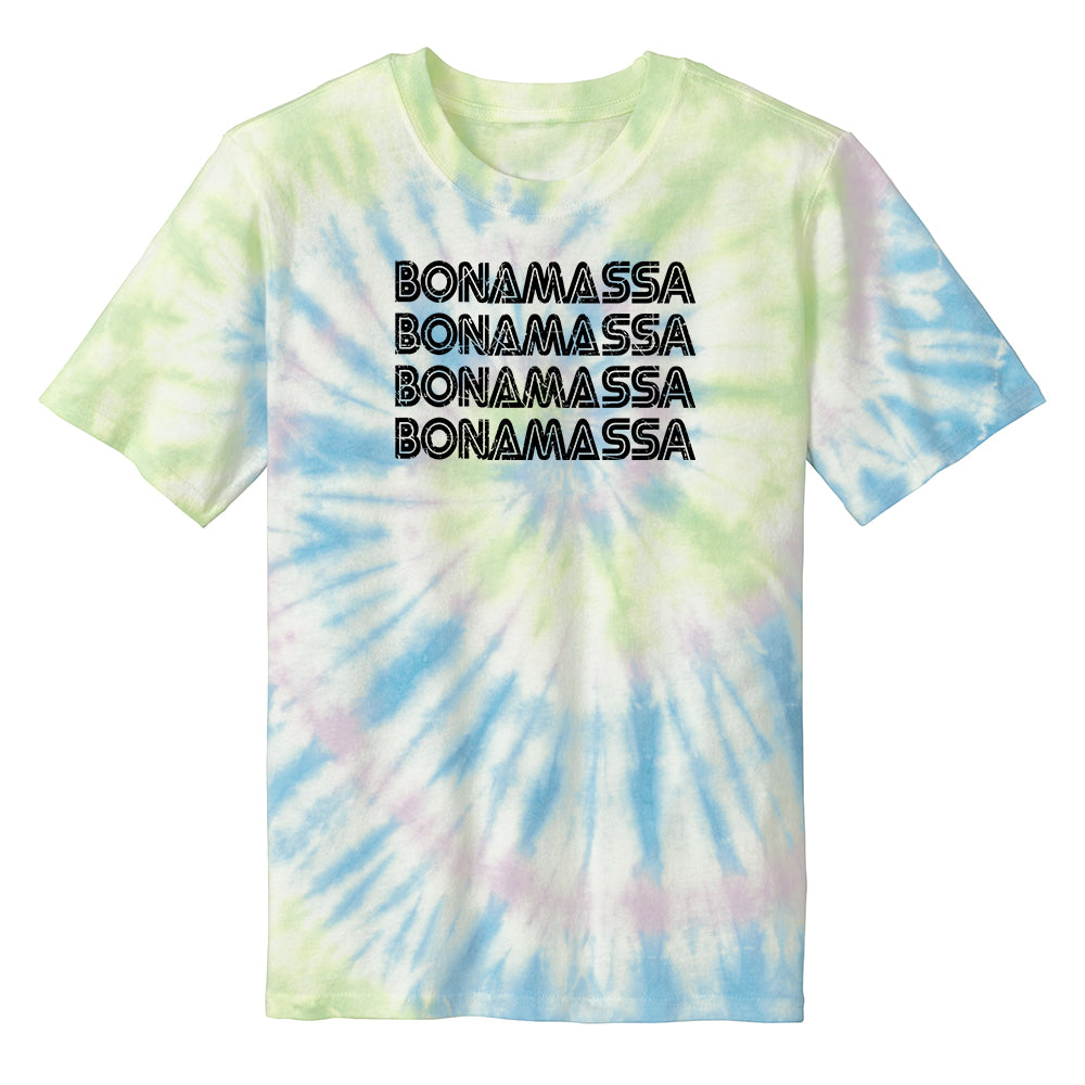 Joe Bonamassa Quadamassa Tie Dye T-skjorte unisex neon