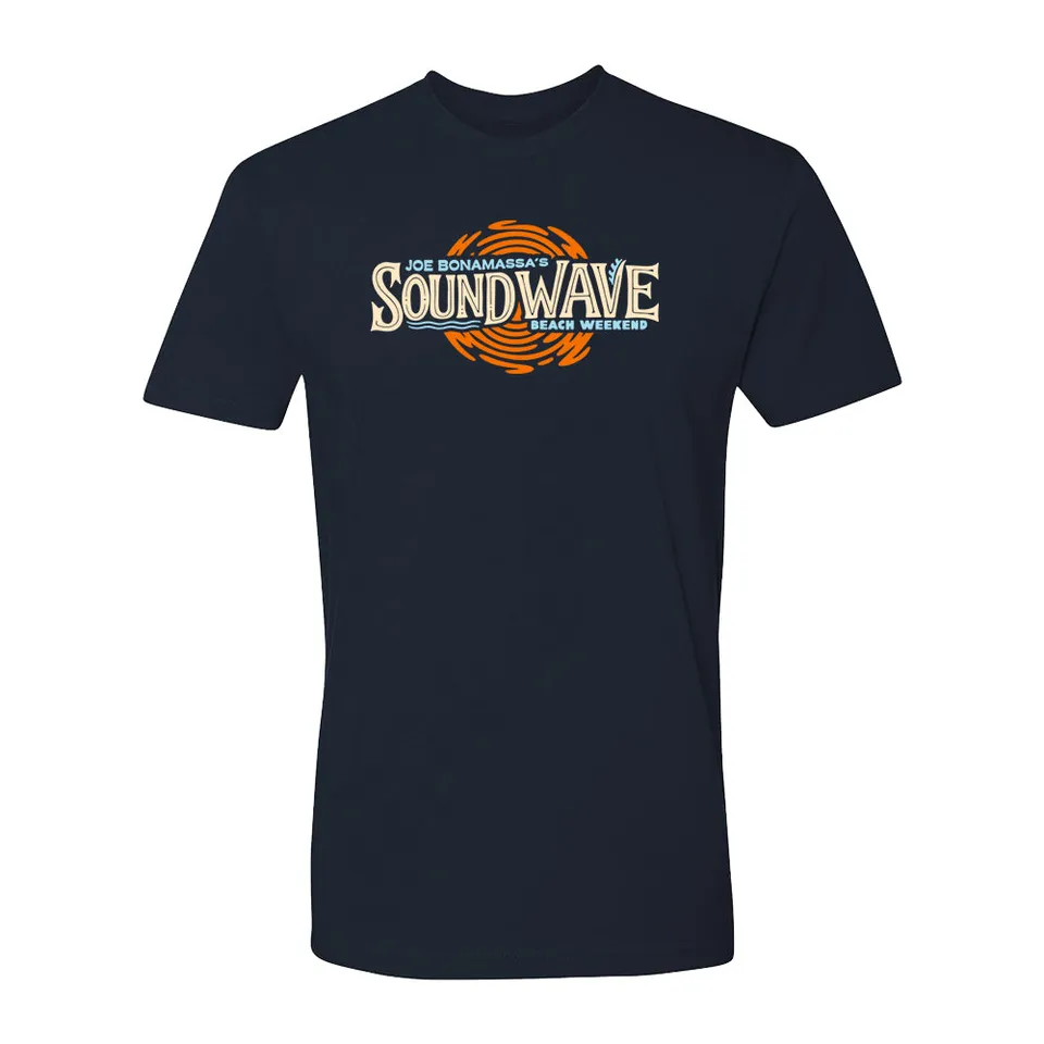 Joe Bonamassa Sound Wave Beach Weekend 2026 t-skjorte navy