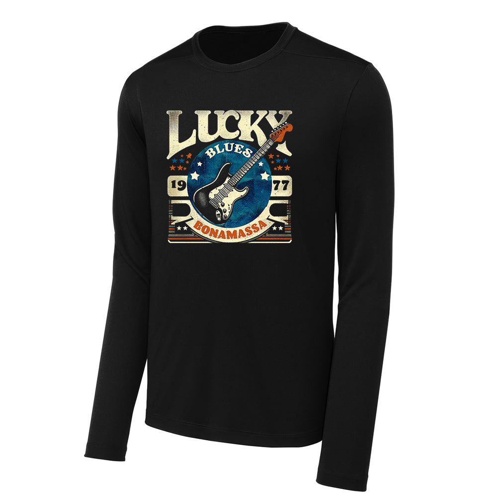 Joe Bonamassa Lucky Blues UV Pro langermet trøye svart UPF 50