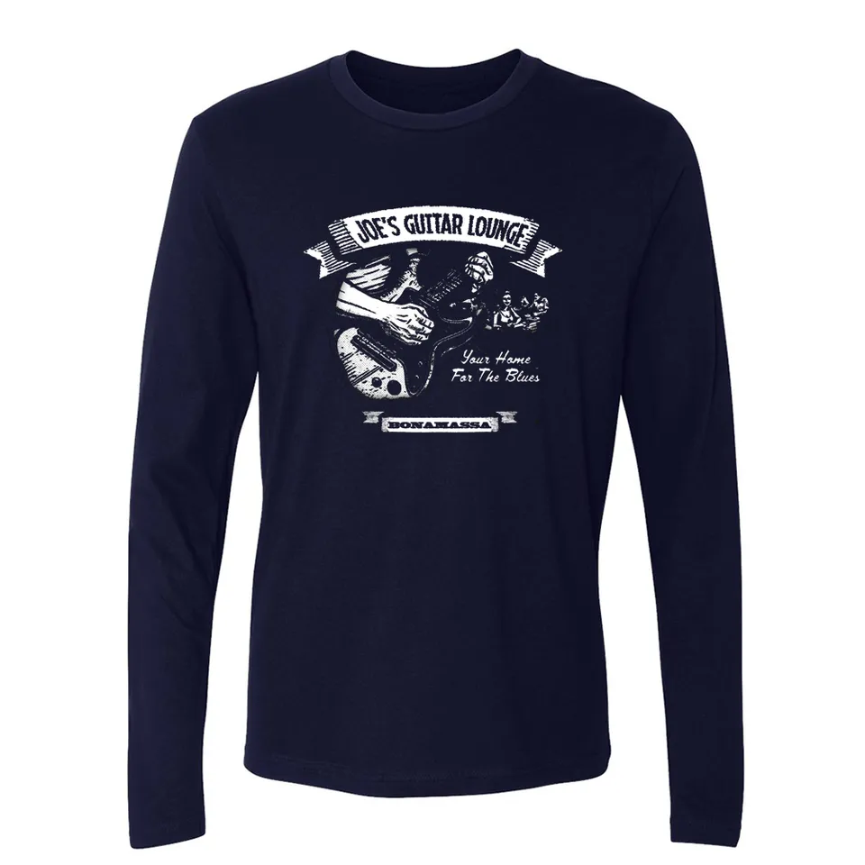 Joe Bonamassa Joe's Guitar Lounge Long Sleeve t-skjorte svart bomull