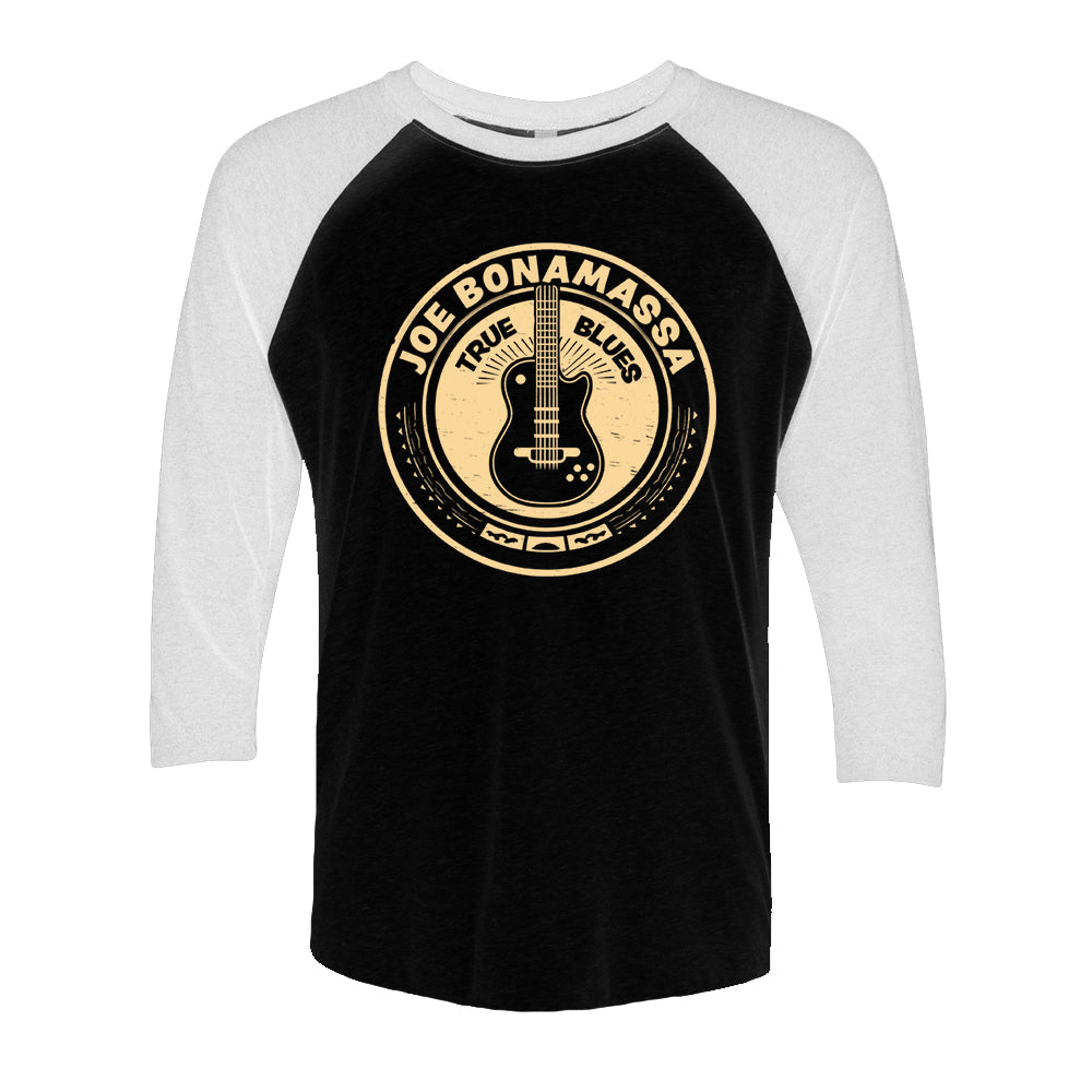 Joe Bonamassa True Blues t-skjorte 3/4 ermer grå/svart