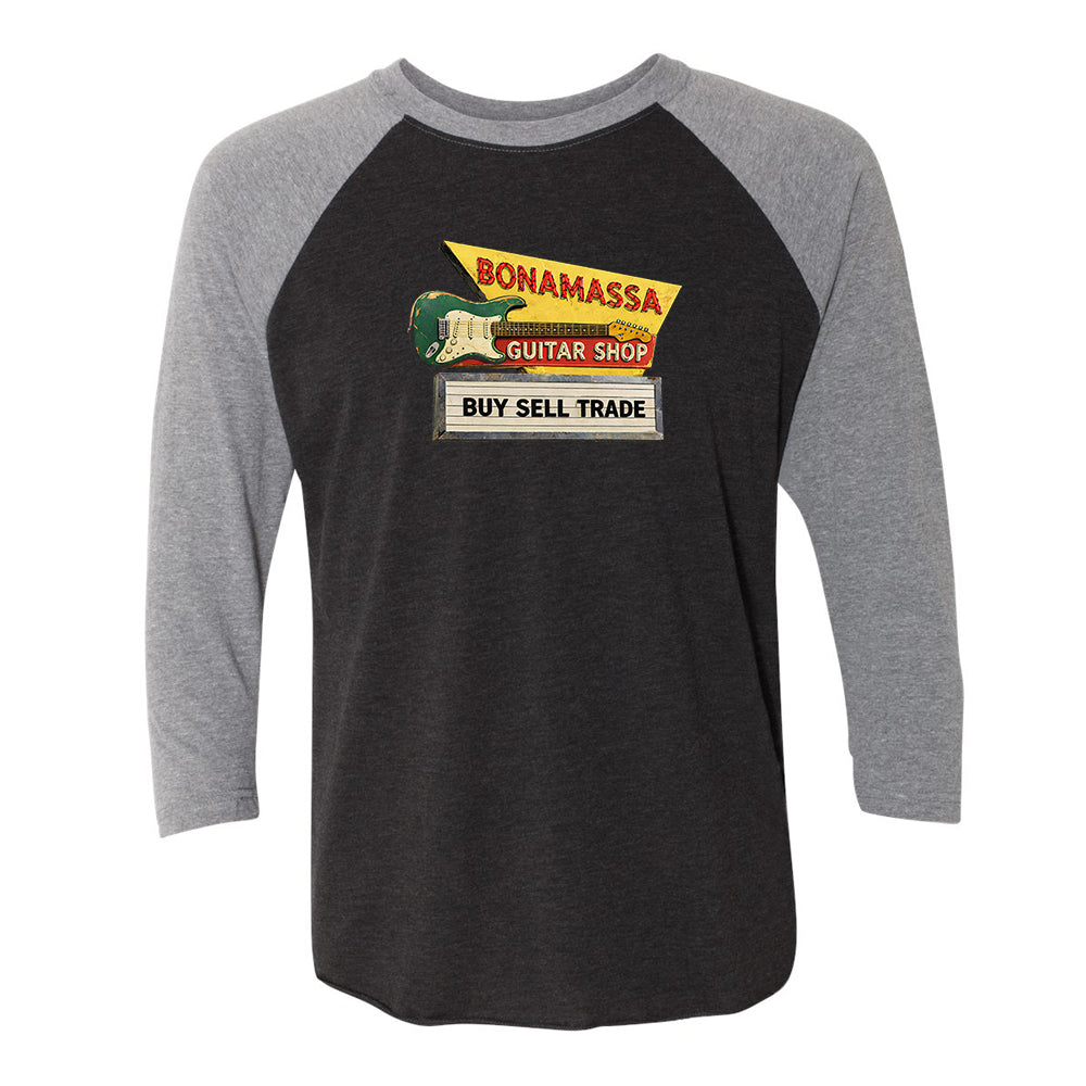 Joe Bonamassa Bona Guitar Shop 3/4 t-skjorte unisex triblend