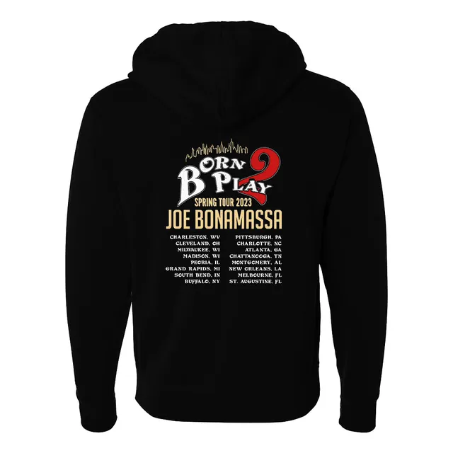 Joe Bonamassa 2023 U.S. Spring Tour hettejakke svart bomull