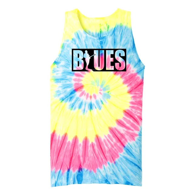Joe Bonamassa Blues Block tie-dye singlet turkis unisex