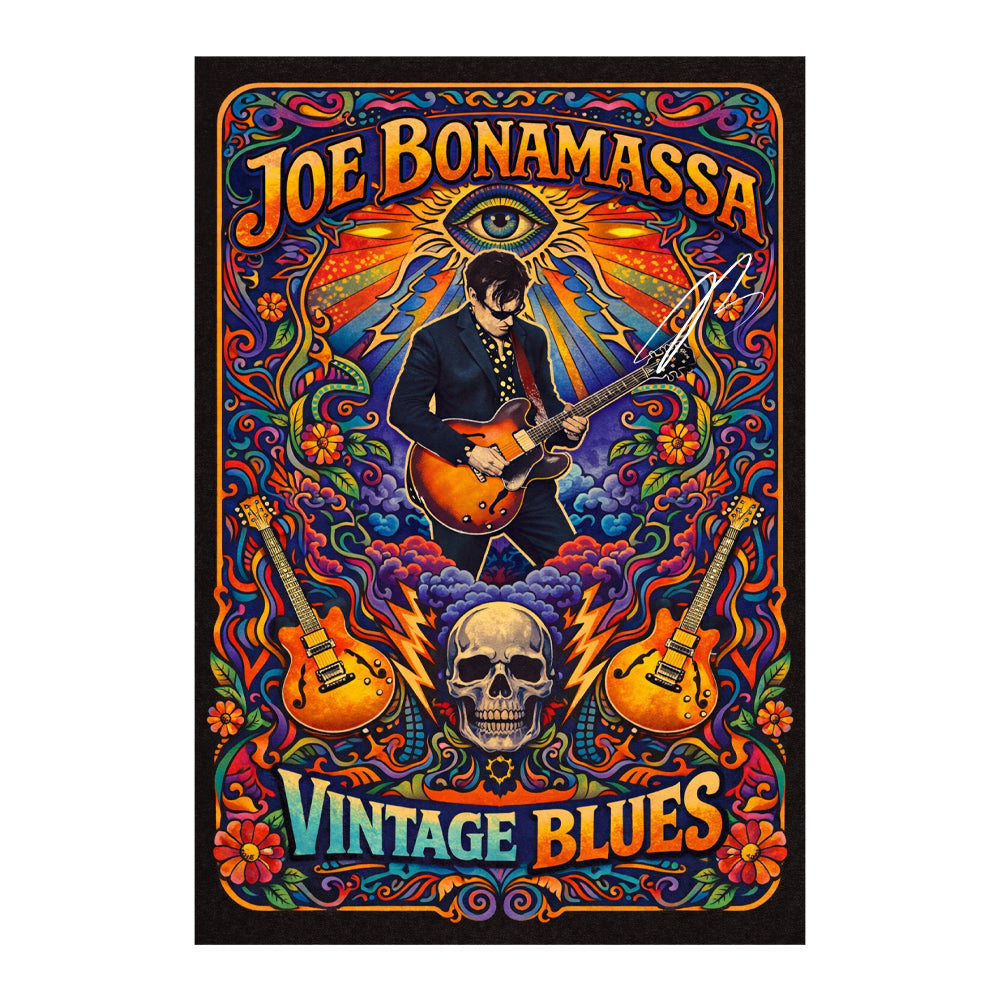 Joe Bonamassa Vintage Blues trykk 2026 signert samleobjekt