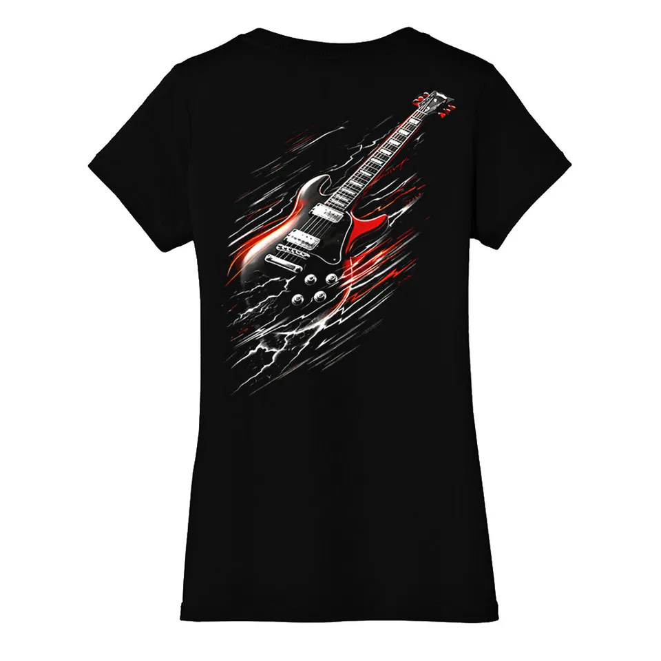 Joe Bonamassa Red & Blues V-Neck t-skjorte dame bomull