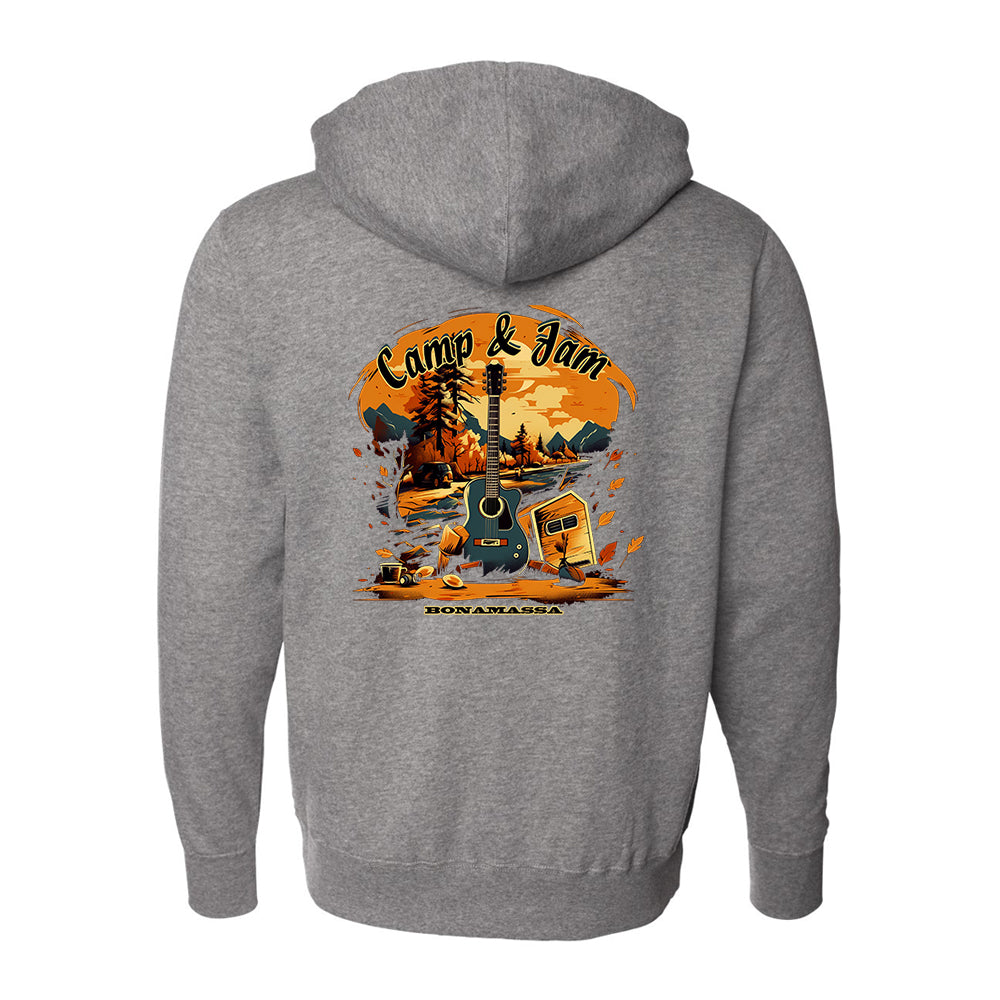 Joe Bonamassa Camp & Jam Zip-Up Hoodie hettejakke svart unisex