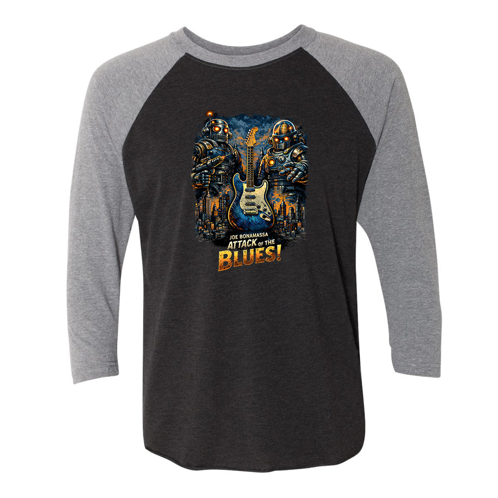 Joe Bonamassa Attack Of The Blues t-skjorte 3/4 erme tri-blend