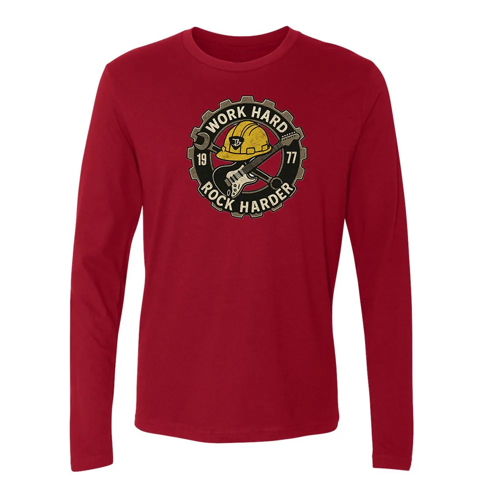 Joe Bonamassa Work Hard Rock Harder langermet svart