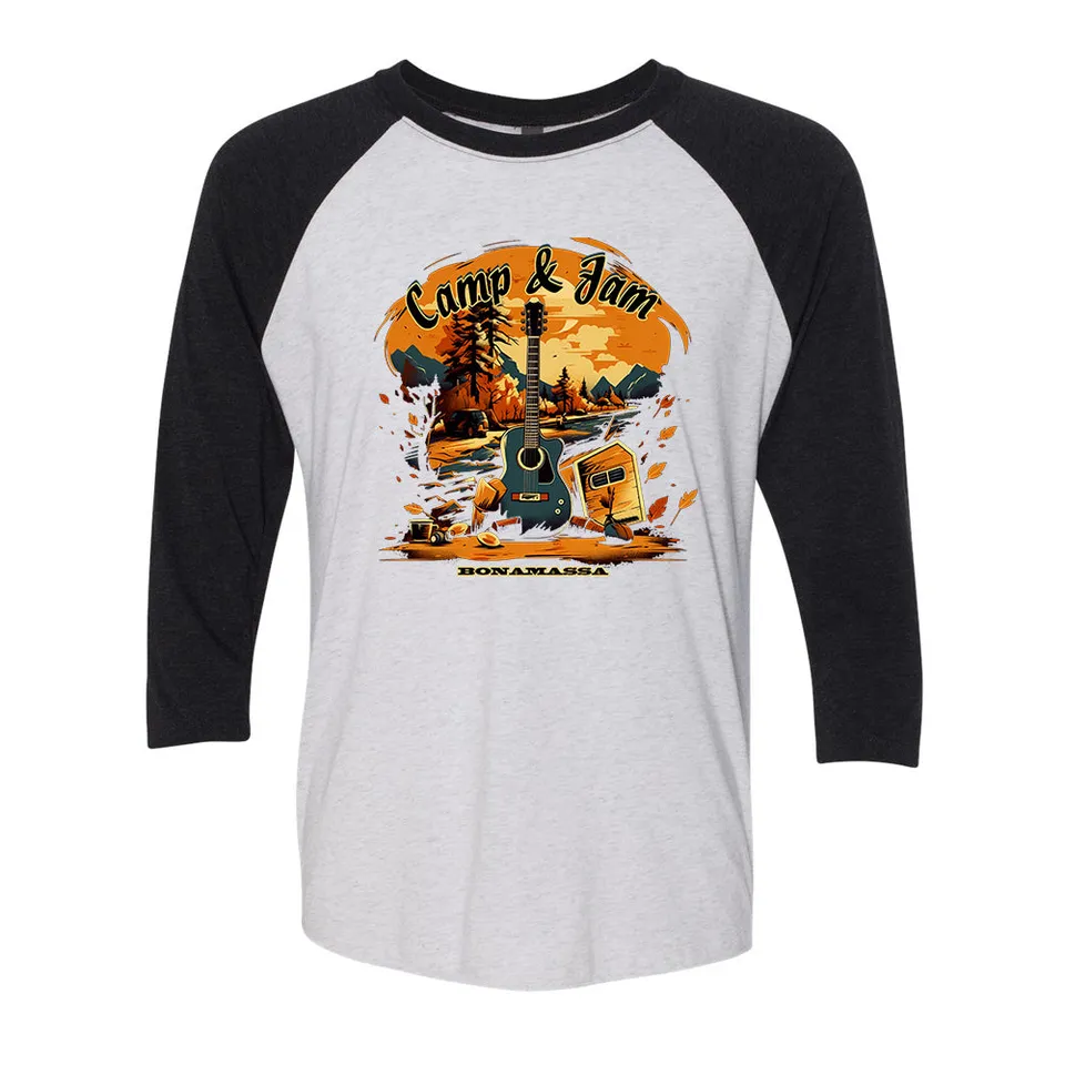 Joe Bonamassa Camp & Jam 3/4 T-skjorte tri-blend