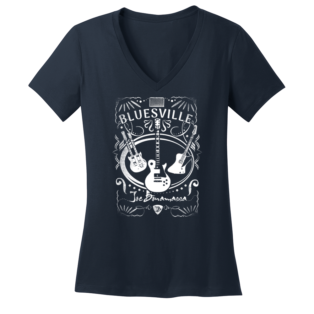 Joe Bonamassa Welcome to Bluesville V-hals dame bomull
