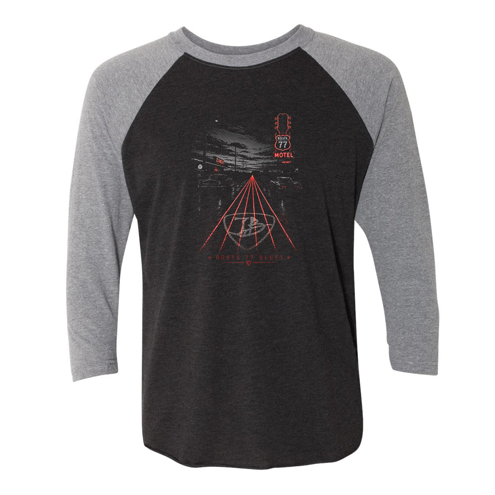 Joe Bonamassa Route 77 Blues raglan 3/4 ermer triblend