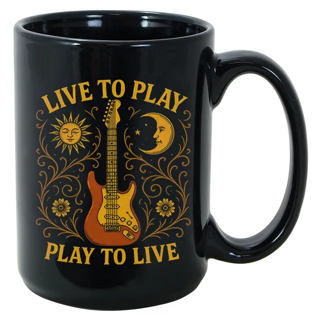Joe Bonamassa Live To Play Play To Live Noir krus 11oz keramikk