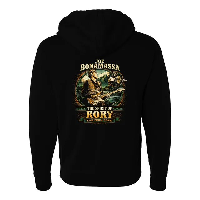 Joe Bonamassa The Spirit Of Rory hettejakke svart glidelås