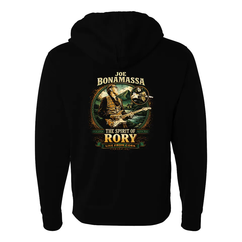 Joe Bonamassa The Spirit Of Rory hettejakke svart glidelås