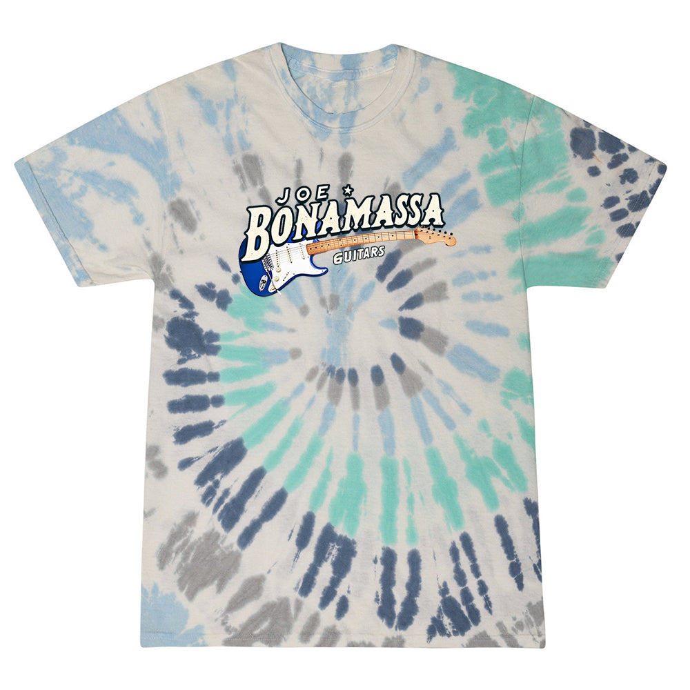 Joe Bonamassa Royal Strat Tie Dye t-skjorte Blue Ocean