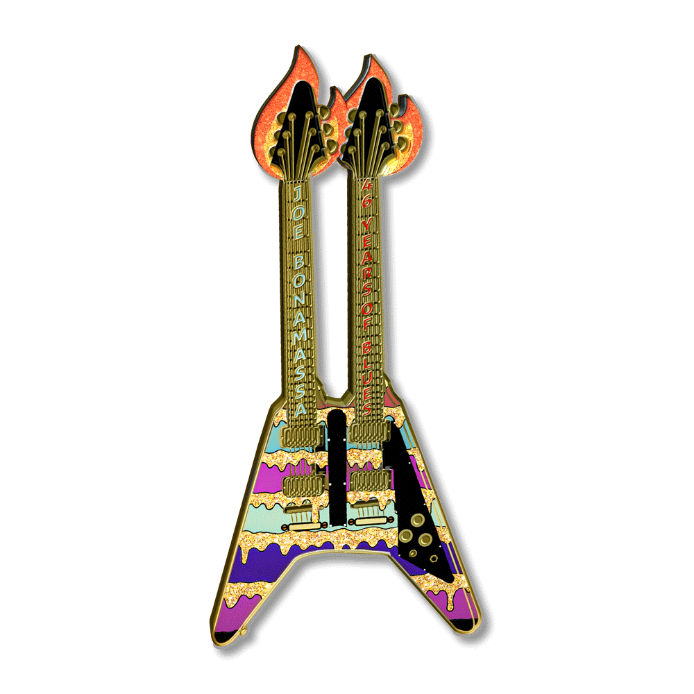 Joe Bonamassa 46 Years of Blues pin limited edition 50 stk