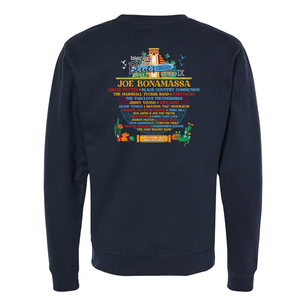 Joe Bonamassa 2024 KTBA at Sea IX crewneck genser unisex