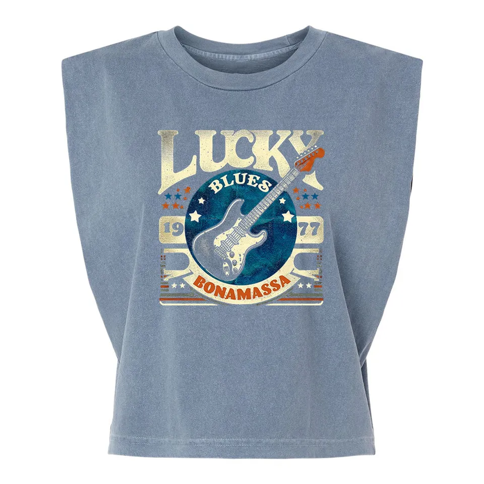 Joe Bonamassa Lucky Blues muscle tee dame krem bomull